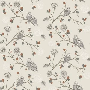 Image of Arthouse Night Owl Wallpaper - Copper
