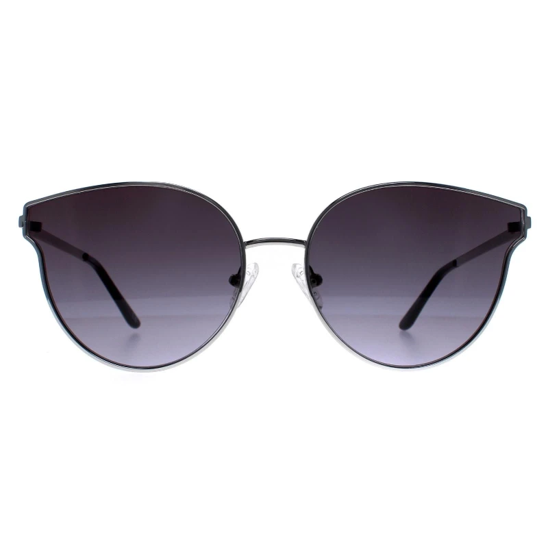 Image of Guess Cat Eye Silver Grey Gradient GF0353 Silver female