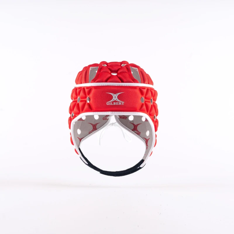 Image of Gilbert Mens Air Protective Rugby Head Guards Red male X Large
