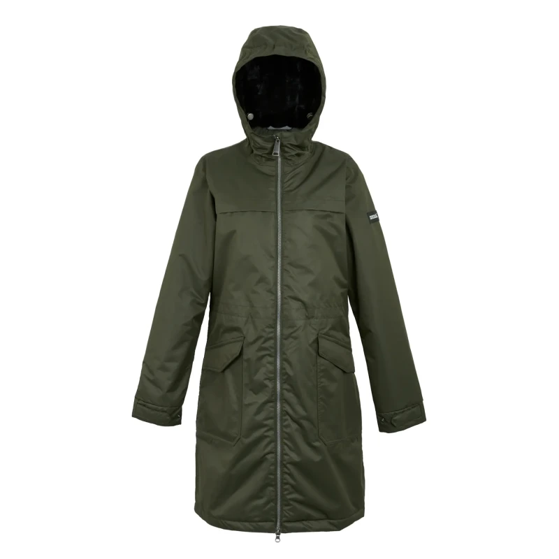 Image of Womens waterproof hooded jacket Regatta Romine II Vert Female 38