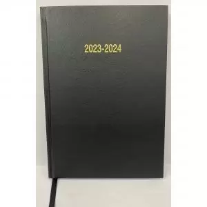 image of ValueX Academic A5 Week To View Diary 20232024 Black A53E Black