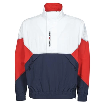 Image of Tommy Jeans TJM LIGHTWEIGHT POPOVER JACKET mens Jacket in Multicolour - Sizes S,M,L,XL,XS