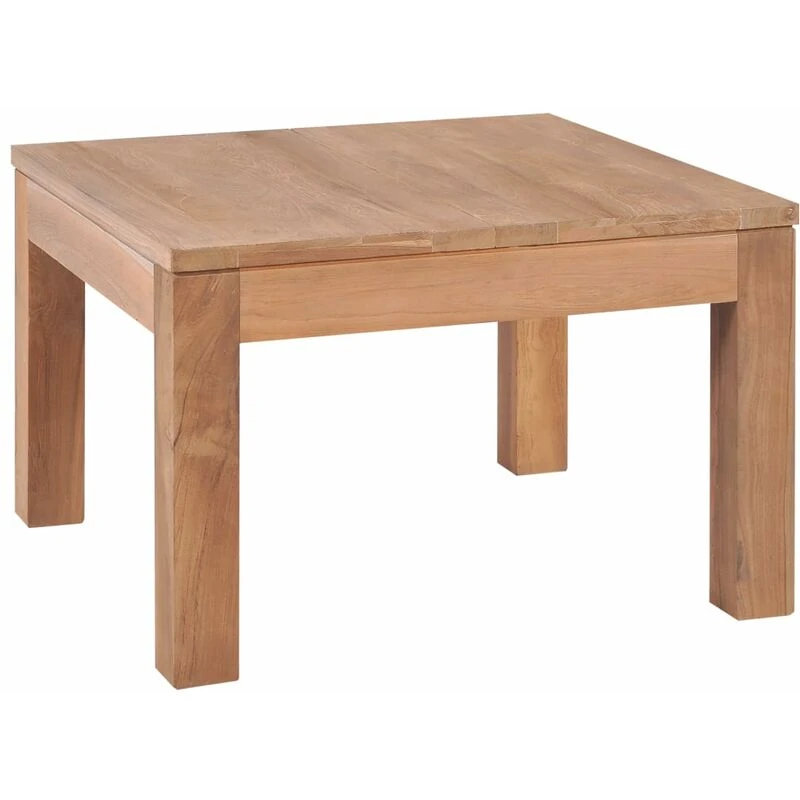 Image of VIDAXL Coffee Table Solid Teak Wood with Natural Finish 60x60x40cm Vidaxl 8718475623236