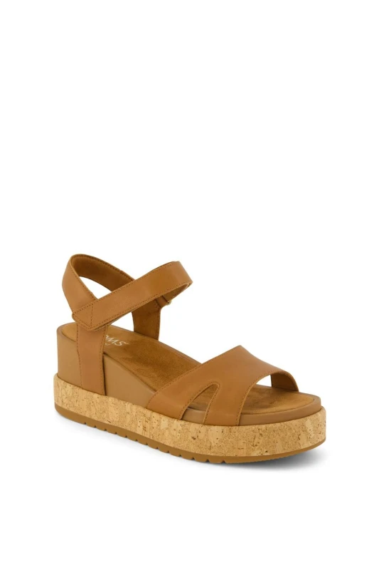 Image of TOMS Womens Alana Wedge in Brown Size: 8 Brown Female 8