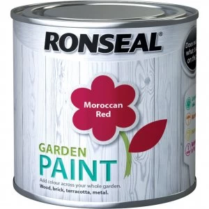 Image of Ronseal General Purpose Garden Paint Moroccan Red 250ml