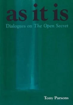 Image of As It Is by Tony Parsons Book