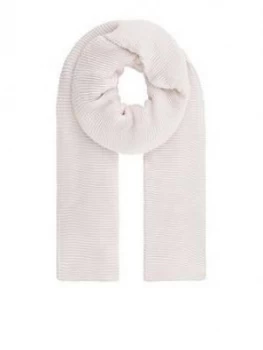 image of Accessorize Glitter Pleated Scarf - Ivory