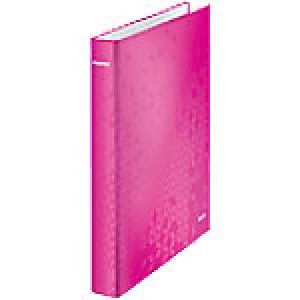 image of Leitz Ring Binder 2 ring 25mm Cardboard A4+ Pink