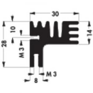 Image of Heat sink 6 CW L x W x H 84 x 30 x 28mm Fischer Elektronik