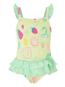 Image of Monsoon Baby Girls Berrie Swimsuit - Yellow