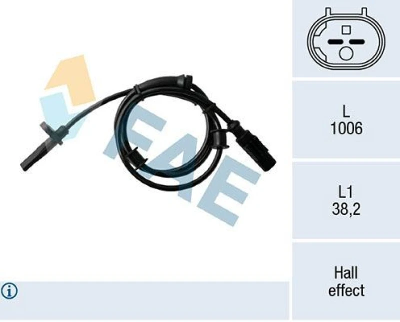 Image of FAE ABS sensor FAE 78170