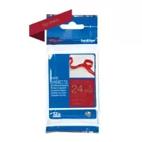 Image of Brother TZe-RW54 P-touch Gold on Wine Red Ribbon Tape 24mm x 4m (Original)