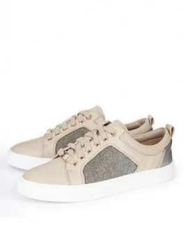 Dune London Estee Trainer, Taupe, Size 3, Women