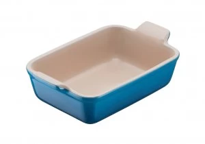 Image of Le Creuset Heritage Rectangular Dish 19cm Marseille Blue