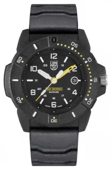 image of Luminox Mens Navy Seal 3600 Series Black Rubber Strap Watch