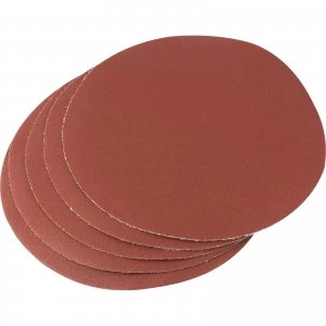 Draper 200mm Diameter Aluminium Oxide Sanding Discs 200mm 120g Pack of 5