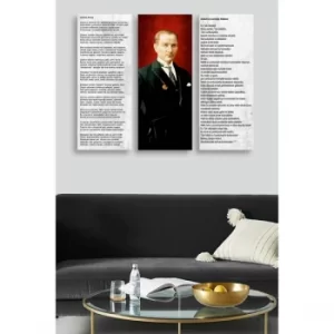 Image of MDF0055 Multicolor Decorative MDF Painting (3 Pieces)