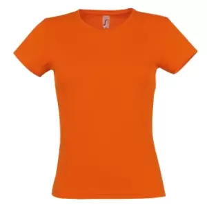 Image of SOLS Womens/Ladies Miss Short Sleeve T-Shirt (S) (Orange)
