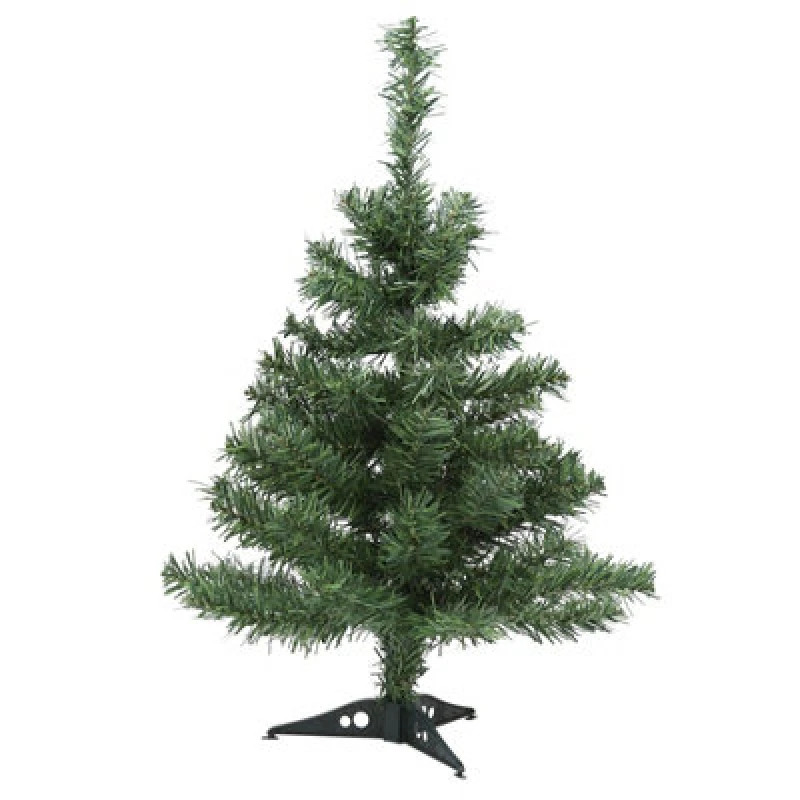 Image of Harbour Housewares Artificial Fir Christmas Tree - 60Cm/2ft - Green - Indoor Small Xmas Tree Desktop Tree With Stand Mini Decor