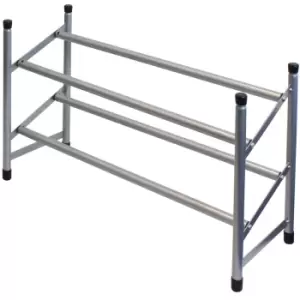 image of JVL Two Tier Shoe Rack Storage Organiser