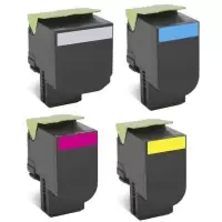 image of Lexmark 702X Original Extra High Capacity Black & Colour Toner Cartridge 4 Pack