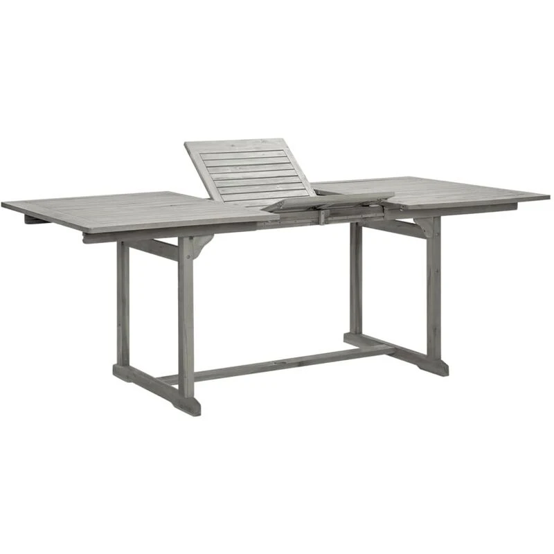 Image of VIDAXL Garden Dining Table (150-200)x100x75cm Solid Acacia Wood Vidaxl 8720286642221