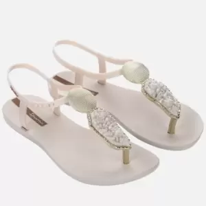 image of Ipanema Womens Elegant Crystal Sandals - Pearl Ivory - UK 3