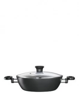 image of Tefal 26Cm Kadai And Glass Lid - Black