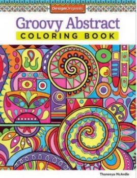 Image of Groovy Abstract Coloring Book by Thaneeya Mcardle Book