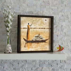 Image of KZM424 Multicolor Decorative Framed MDF Painting