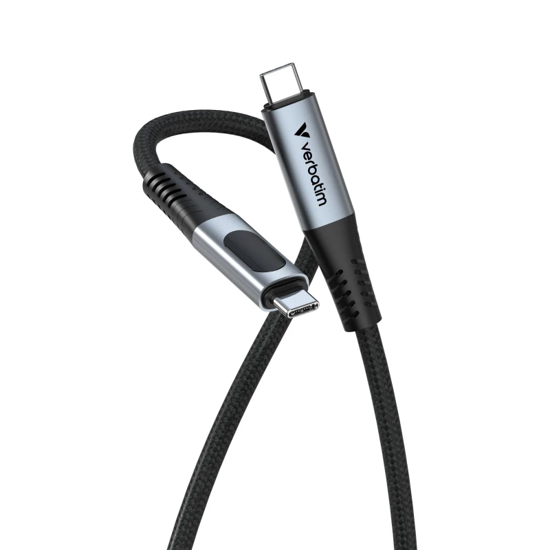 Image of Verbatim Sync & Charge USB C to USB C 100W Display 120 cm