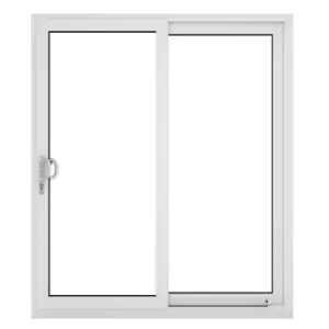 Image of Crystal uPVC Sliding Patio Left to Right 2390mm x 2090mm Clear Glazing - White
