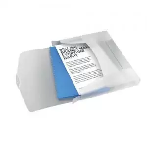 image of Rexel Choices Translucent Box File, A4, 350 Sheet Capacity, White -