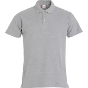 Image of Clique Mens Basic Melange Polo Shirt (4XL) (Grey)