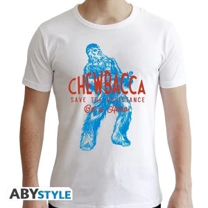 Image of Star Wars - Chewbacca Mens Large T-Shirt - White