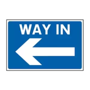 Image of Way in Arrow Left - RPVC (600 x 450mm)