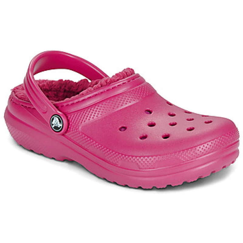 Image of Crocs Kids Classic Lined Clogs Pink Crush / Multi C13