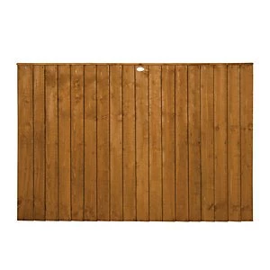 Image of Forest Garden Dip Treated Featheredge Fence Panel - 6 x 4ft Pack of 3