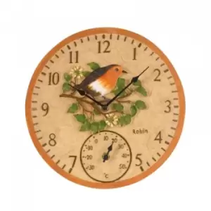 Image of Smart Garden Inside Out Robin Clock & Thermometer