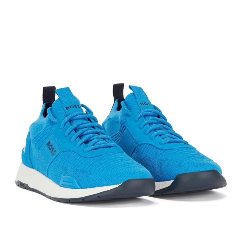 Image of Boss Titanium Running Trainers Blue male UK 6