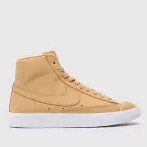 Image of Nike W Blazer Mid Prm Mf, Vachetta Tan/Vachetta Tan-White, size: 6, Female, Trainers, DQ7572-200