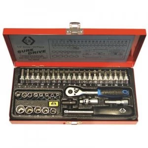 image of C.K. Bit set Metric 1/4 (6.3 mm) 39 Piece T4655