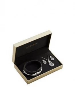 Image of Jon Richard Silver Plated Tanzanite Infinity Trio Set