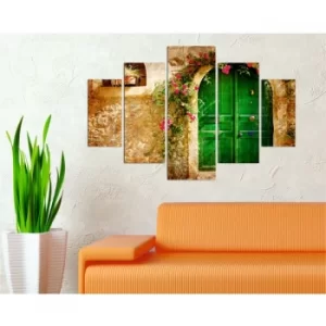 image of ST118 Multicolor Decorative MDF Painting (5 Pieces)