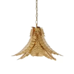 Image of Anzio Pendant Ceiling Light Distressed Gold Finish