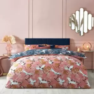 Image of Furn Demoiselle Botanical Duvet Cover Set (King) (Blush)