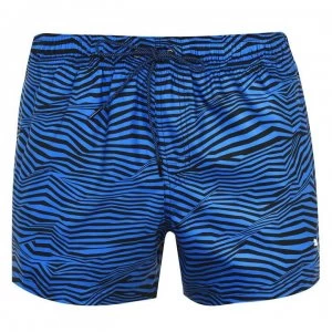 image of Puma Patterned Swim Shorts - Blue