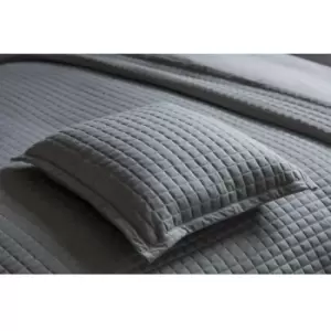Image of Belledorm Crompton Filled Cushion (One Size) (Grey) - Grey