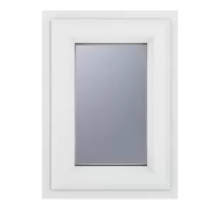 Image of Crystal uPVC Window A Rated Top Opener 610mm x 610mm Obscure Glazing - White