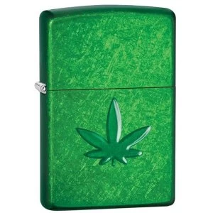 image of Zippo Marijuana Leaf Meadow Windproof Lighter